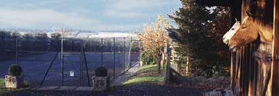 Tennis court, horse stabling and childrens plat area available